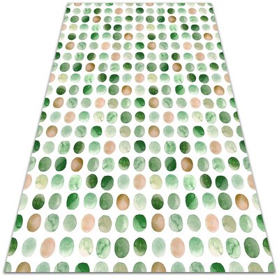 Indoor vinyl PVC carpet watercolor dots